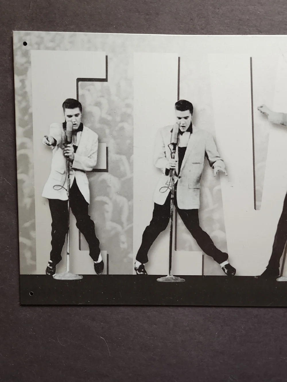 Elvis Presley Collector Metal Signs Lithographed Steel Metal Sign 1950's NWT